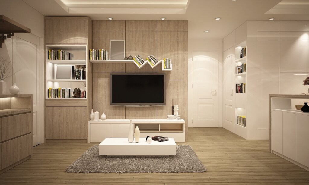 Bespoke Living Room Unit With TV